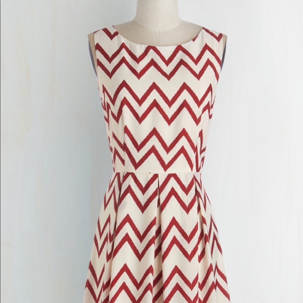 Chevron Red dress
